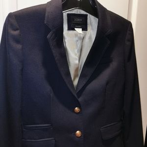 J. Crew Schoolboy Blazer Wool Navy Size 4